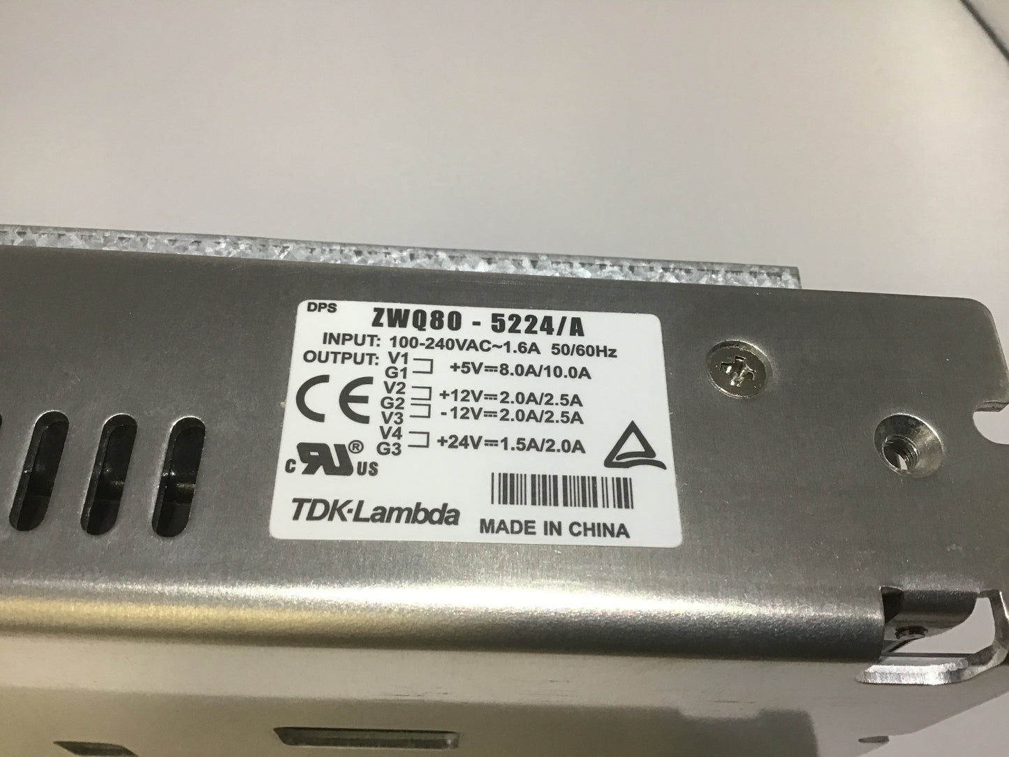 Power Supply - TDK Lambda - ZWQ80 5224/A