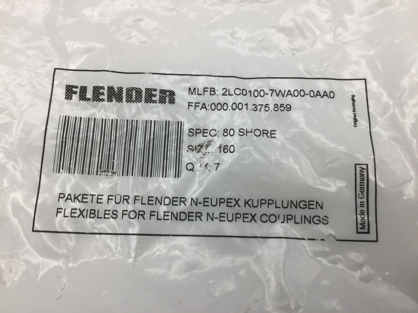 Flexibles for Couplings - Flender - 2LC0100-7WA00-0AA0